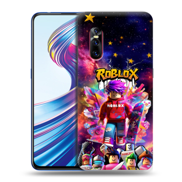 Силиконовый чехол на Vivo V15 Pro с принтом Roblox Роблокс