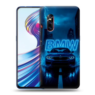 Силиконовый чехол на Vivo V15 Pro с принтом BMW БМВ