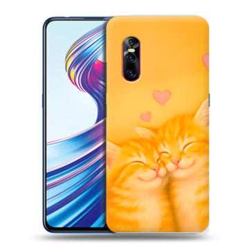 Силиконовый чехол на Vivo V15 Pro с принтом Милые котята