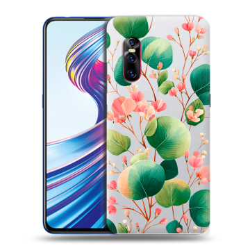 Силиконовый чехол на Vivo V15 Pro с принтом женский
