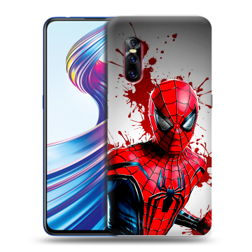 Силиконовый чехол на Vivo V15 Pro с принтом Spiderman Человек паук