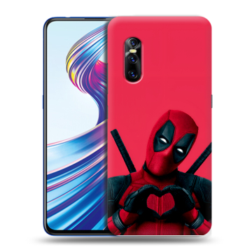Силиконовый чехол на Vivo V15 Pro с принтом Дедпул Deadpool