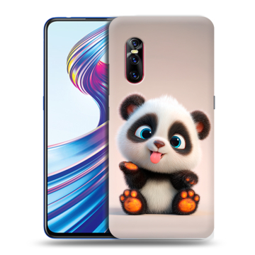 Силиконовый чехол на Vivo V15 Pro с принтом милая панда
