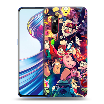 Силиконовый чехол на Vivo V15 Pro с принтом Gravity Falls Гравити Фолз