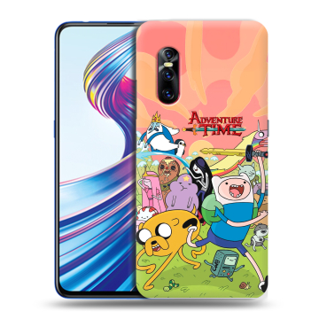 Силиконовый чехол на Vivo V15 Pro с принтом Adventure time Время приключений