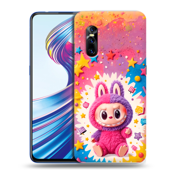 Силиконовый чехол на Vivo V15 Pro с принтом Labubu Лабубу
