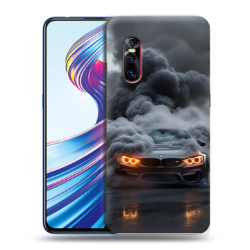 Силиконовый чехол на Vivo V15 Pro с принтом BMW БМВ
