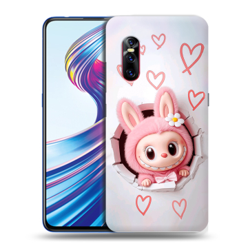 Силиконовый чехол на Vivo V15 Pro с принтом Labubu Лабубу