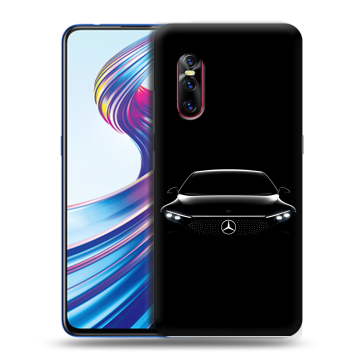 Силиконовый чехол на Vivo V15 Pro с принтом Mercedes Мерседес