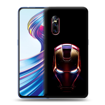 Силиконовый чехол на Vivo V15 Pro с принтом IronMan Железный человек