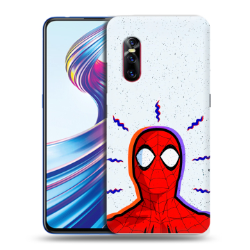 Силиконовый чехол на Vivo V15 Pro с принтом Spiderman Человек паук