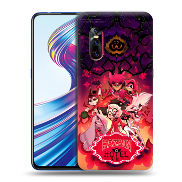Силиконовый чехол на Vivo V15 Pro с принтом Hazbin Hotel Отель Хазбин