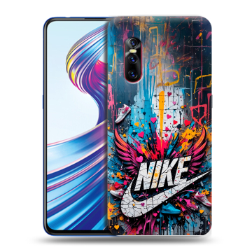 Силиконовый чехол на Vivo V15 Pro с принтом Nike Найк
