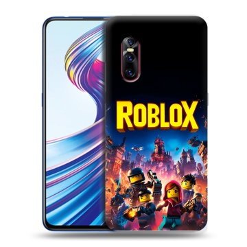 Силиконовый чехол на Vivo V15 Pro с принтом Roblox Роблокс