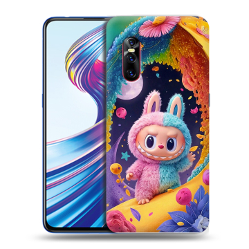 Силиконовый чехол на Vivo V15 Pro с принтом Labubu Лабубу