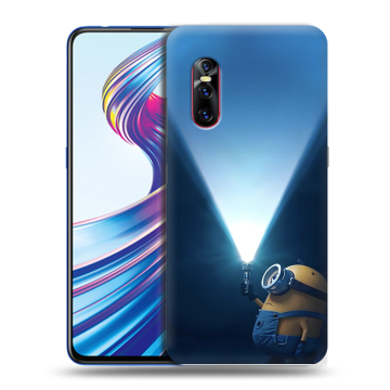 Силиконовый чехол на Vivo V15 Pro с принтом Миньоны