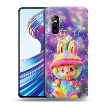 Силиконовый чехол на Vivo V15 Pro с принтом Labubu Лабубу