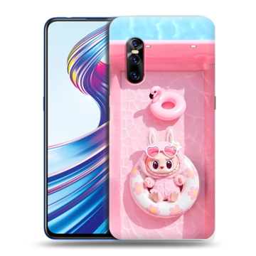 Силиконовый чехол на Vivo V15 Pro с принтом Labubu Лабубу