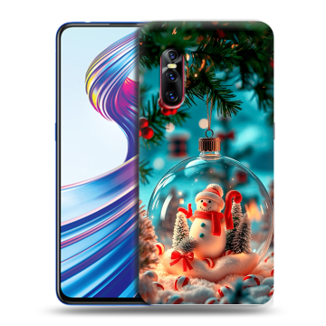 Силиконовый чехол на Vivo V15 Pro с принтом Новый год