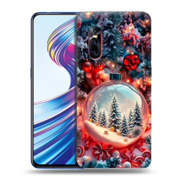 Силиконовый чехол на Vivo V15 Pro с принтом Новый год