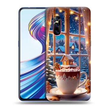 Силиконовый чехол на Vivo V15 Pro с принтом Новый год
