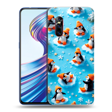 Силиконовый чехол на Vivo V15 Pro с принтом Новый год