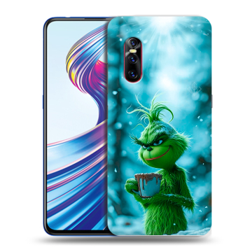 Силиконовый чехол на Vivo V15 Pro с принтом Новый год гринч