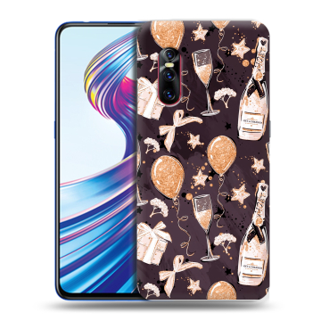 Силиконовый чехол на Vivo V15 Pro с принтом Новый год