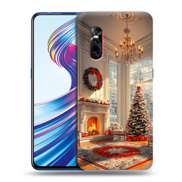 Силиконовый чехол на Vivo V15 Pro с принтом Новый год