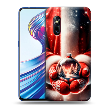 Силиконовый чехол на Vivo V15 Pro с принтом Новый год