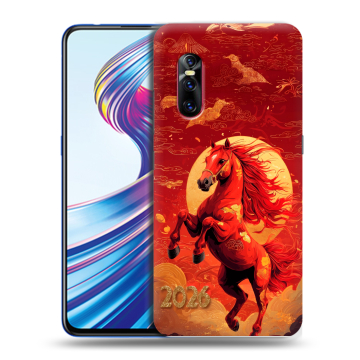 Силиконовый чехол на Vivo V15 Pro с принтом Новый год
