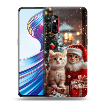 Силиконовый чехол на Vivo V15 Pro с принтом Новый год