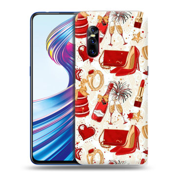 Силиконовый чехол на Vivo V15 Pro с принтом Новый год