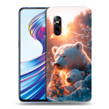 Силиконовый чехол на Vivo V15 Pro с принтом Новый год