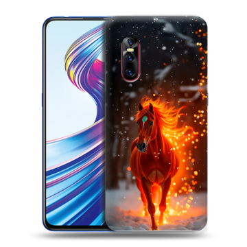 Силиконовый чехол на Vivo V15 Pro с принтом Новый год