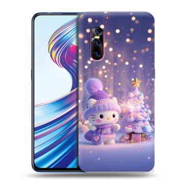 Силиконовый чехол на Vivo V15 Pro с принтом Новый год