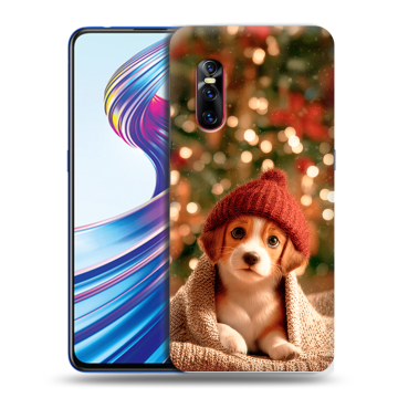 Силиконовый чехол на Vivo V15 Pro с принтом Новый год