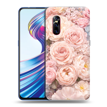 Силиконовый чехол на Vivo V15 Pro с принтом женский
