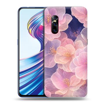 Силиконовый чехол на Vivo V15 Pro с принтом женский