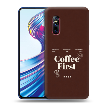 Силиконовый чехол на Vivo V15 Pro с принтом женский