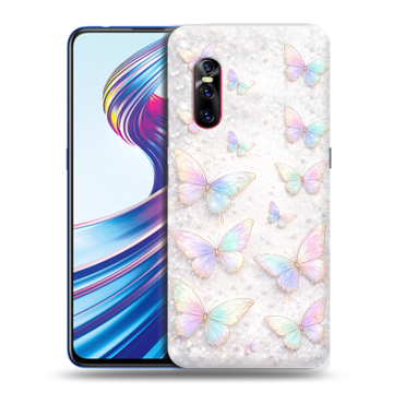 Силиконовый чехол на Vivo V15 Pro с принтом женский
