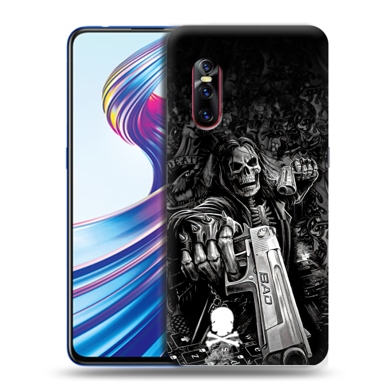 Силиконовый чехол на Vivo V15 Pro с принтом Скелет Силиконовый чехол на Vivo V15 Pro с принтом Скелет