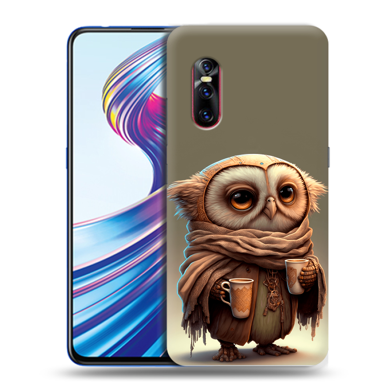 Силиконовый чехол на Vivo V15 Pro с принтом Сова Силиконовый чехол на Vivo V15 Pro с принтом Сова