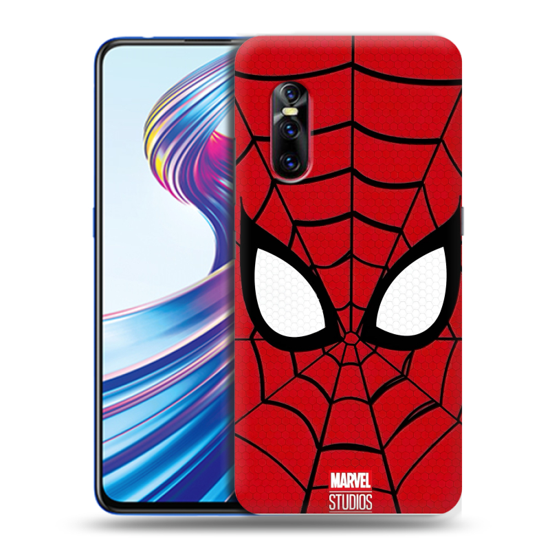 Силиконовый чехол на Vivo V15 Pro с принтом человек паук spiderman Силиконовый чехол на Vivo V15 Pro с принтом человек паук spiderman
