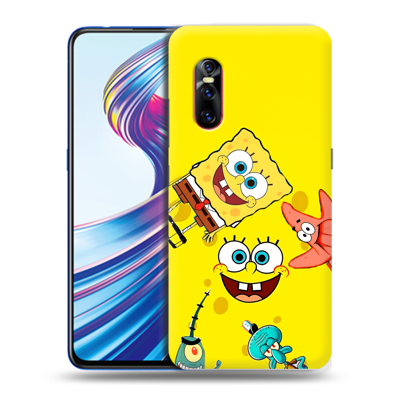 Силиконовый чехол на Vivo V15 Pro с принтом Спанч боб Спанчбоб Силиконовый чехол на Vivo V15 Pro с принтом Спанч боб Спанчбоб