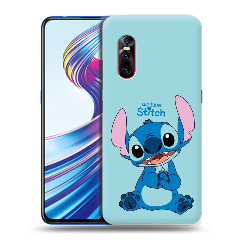 Пластиковый чехол на Vivo V15 Pro с принтом Лило и Стич Пластиковый чехол на Vivo V15 Pro с принтом Лило и Стич