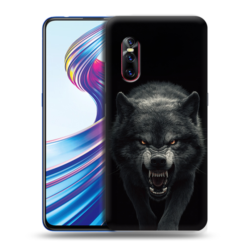 Силиконовый чехол на Vivo V15 Pro с принтом Волк Силиконовый чехол на Vivo V15 Pro с принтом Волк