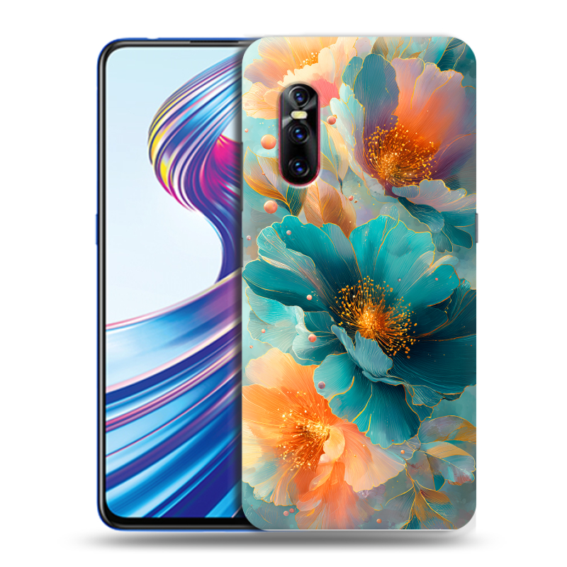Пластиковый чехол на Vivo V15 Pro с принтом Цветы Пластиковый чехол на Vivo V15 Pro с принтом Цветы