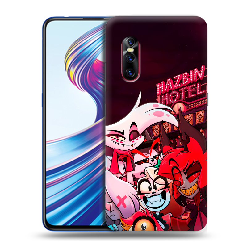 Силиконовый чехол на Vivo V15 Pro с принтом Hazbin Hotel Отель Хазбин Силиконовый чехол на Vivo V15 Pro с принтом Hazbin Hotel Отель Хазбин