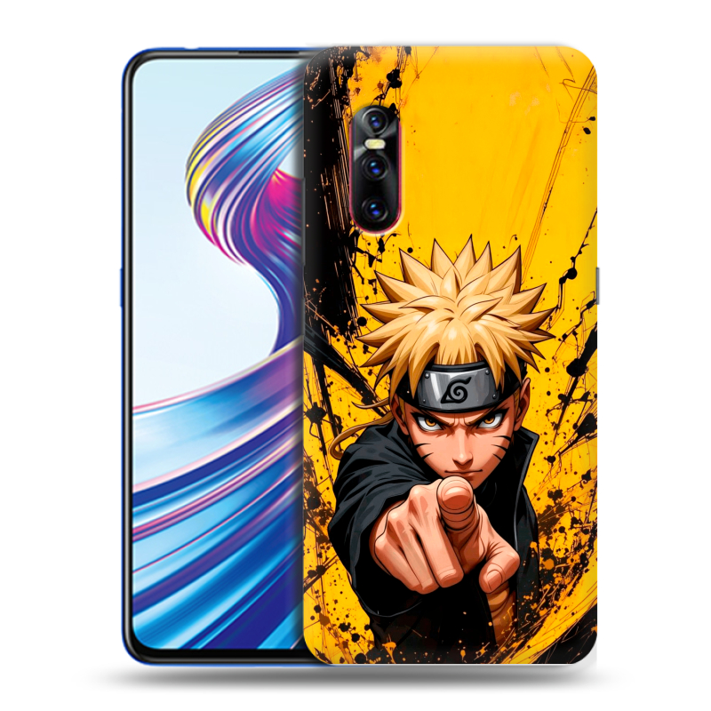 Силиконовый чехол на Vivo V15 Pro с принтом Naruto Наруто Силиконовый чехол на Vivo V15 Pro с принтом Naruto Наруто